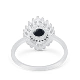 Floral Art Deco Cocktail Ring