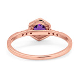 Minimalist Round Natural Stone Ring