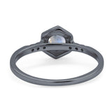 Minimalist Round Natural Stone Ring