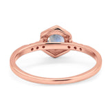 Minimalist Round Natural Stone Ring