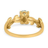 Infinity Oval Natural Stone Solitaire Ring
