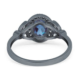 Vintage Style Oval Natural Stone Ring
