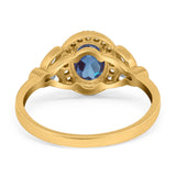 Vintage Style Oval Natural Stone Ring
