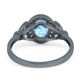 Vintage Style Oval Natural Stone Ring