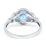Vintage Style Oval Natural Stone Ring