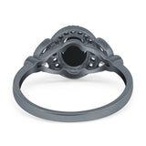 Vintage Style Oval Natural Stone Ring