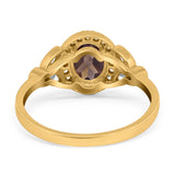 Vintage Style Oval Natural Stone Ring