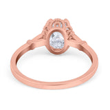 Vintage Style Oval Natural Stone Ring