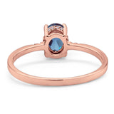 Vintage Style Oval Natural Stone Ring