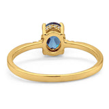 Vintage Style Oval Natural Stone Ring
