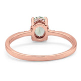 Vintage Style Oval Natural Stone Ring