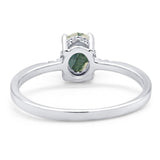 Vintage Style Oval Natural Stone Ring
