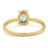 Vintage Style Oval Natural Stone Ring