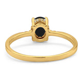 Vintage Style Oval Natural Stone Ring