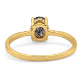 Vintage Style Oval Natural Stone Ring