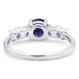 Five Stone Round Natural Stone Ring