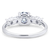 Five Stone Round Natural Stone Ring