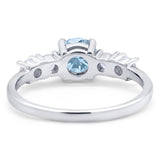 Five Stone Round Natural Stone Ring