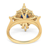 Vintage Style Oval Natural Stone Ring