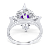 Vintage Style Oval Natural Stone Ring