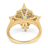 Vintage Style Oval Natural Stone Ring