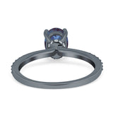 Vintage Style Oval Natural Stone Ring