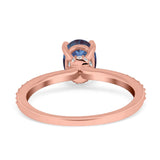 Vintage Style Oval Natural Stone Ring