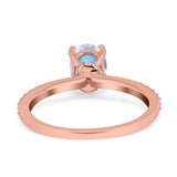 Vintage Style Oval Natural Stone Ring