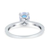 Vintage Style Oval Natural Stone Ring