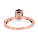 Vintage Style Oval Natural Stone Ring