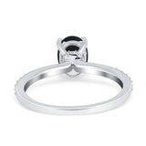 Vintage Style Oval Natural Stone Ring