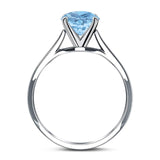 Art Deco Oval Natural Stone Solitaire Ring