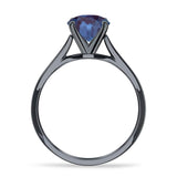 Pear Teardrop Natural Stone Cathedral Ring