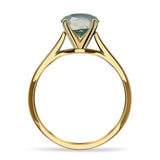 Pear Teardrop Natural Stone Cathedral Ring