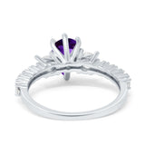 Pear Teardrop Natural Stone Trellis Ring