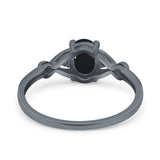 Oval Split Shank Twisted Ring