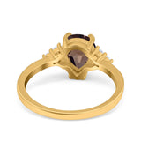 Pear Teardrop Natural Stone Classic Ring