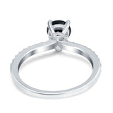 Pear Teardrop Natural Stone Wedding Ring