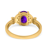 Art Deco Oval Natural Stone Butterfly Ring