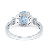 Art Deco Oval Natural Stone Butterfly Ring