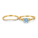 Two Piece Round Trinity Ring