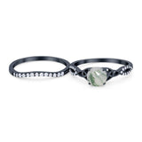 Two Piece Round Trinity Ring
