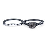 Two Piece Round Trinity Ring