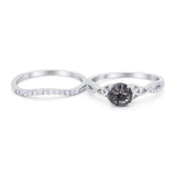 Two Piece Round Trinity Ring