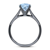 Oval Natural Stone Cathedral Ring