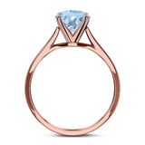 Oval Natural Stone Cathedral Ring