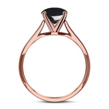 Oval Natural Stone Cathedral Ring