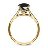 Oval Natural Stone Cathedral Ring