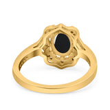 Halo Ballerina Style Oval Natural Stone
