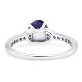 Art Deco Round Natural Stone Ring